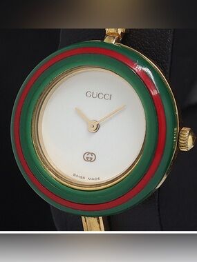 - Authentic GUCCI signature colors bezel ( no watch)